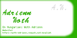 adrienn woth business card